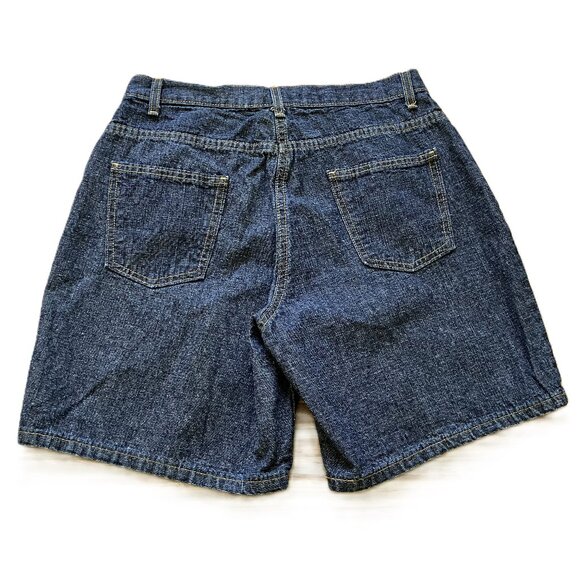 Faded Glory Dark Denim Shorts Vintage Made in USA 7" Inseam 31" Waist - Picture 5 of 5